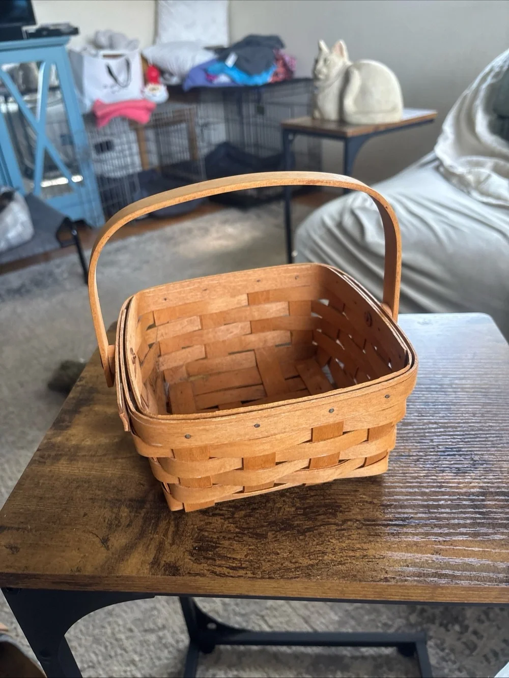 Lot of 2 Longaberger Baskets American Cancer Society 1996 W/ Liners And 1995 w/o
